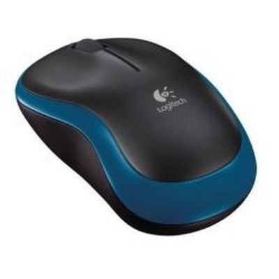 Mouse Cordless Logitech M185 - Micro ricevitore Wireless - 3 tasti - Wireless senza fili 2.4Ghz - Win/Mac - Nero/Blu (910-002236)