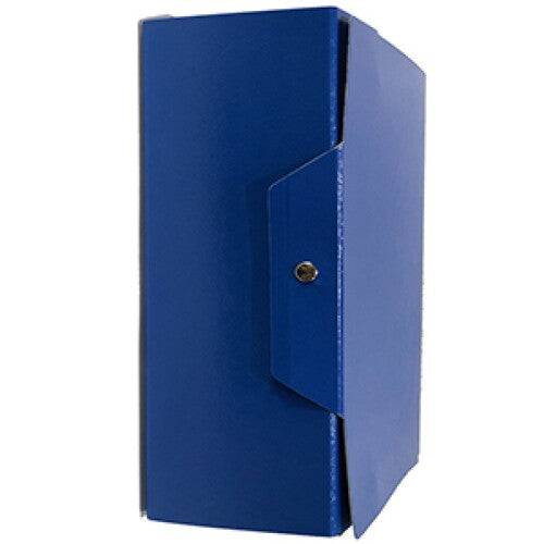 Scatola Portaprogetti con bottone Dorso 15 - 25x35 cm - (Blu Conf. 1 pezzo)