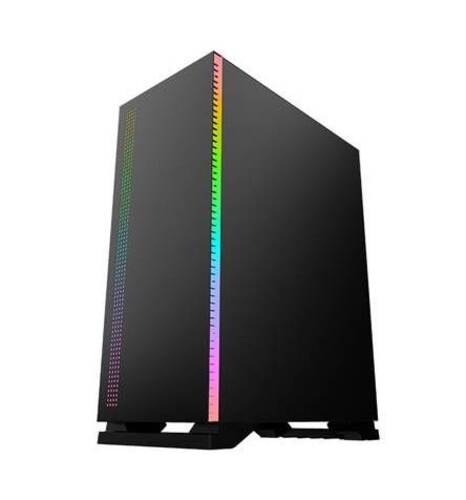 Case Cooler Mach Power GMSC15 + centralina IT-GMHARF - Alimentatore NON presente - 3x USB - Ventola ARGB - Pannello laterale in vetro temperato - Mid Tower