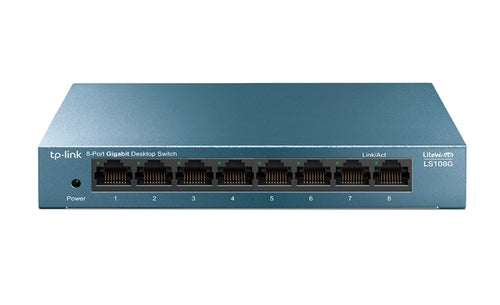 Switch di rete TpLink LS108G Desktop - Unmanaged - 10/100/1000Mbps Gigabit - 8 Porte - Auto-negoziazione