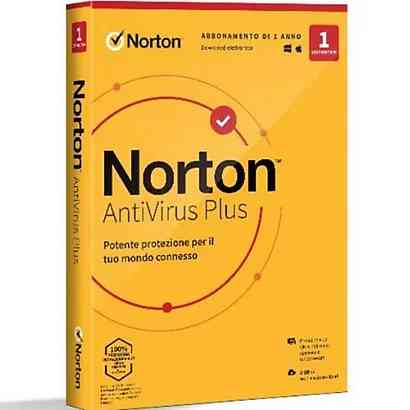 Software Norton antivirus plus - ita - 1 user - 1 device - 1 anno