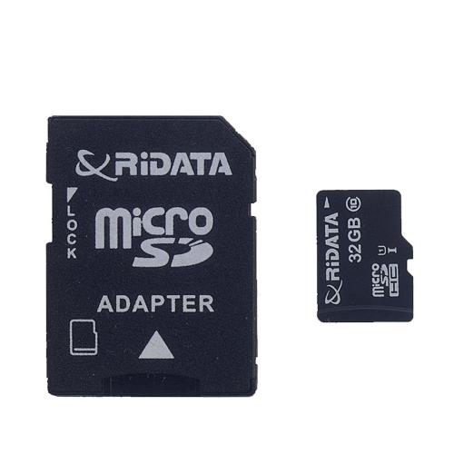Memoria MicroSD 32 GB Ridata - Transflash 32 Gb - Class 10 - Con Adattatore