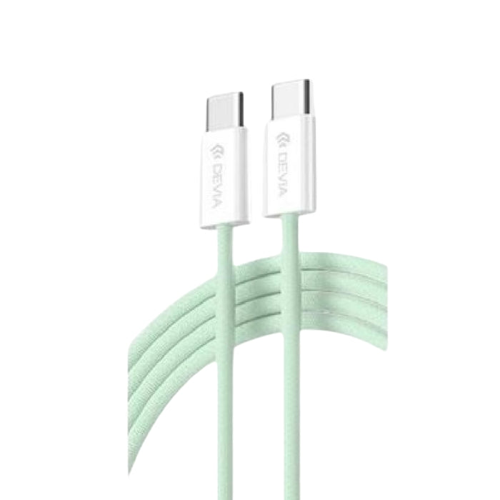 Cavo intrecciato Fast serie Smart da C a C PD 60 W 1mt Verde