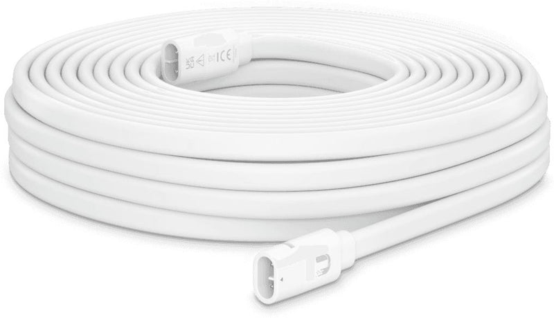 Ubiquiti UISP - Stromkabel - Strombertragung (M) zu Strombertragung (M) - 20 m - wei