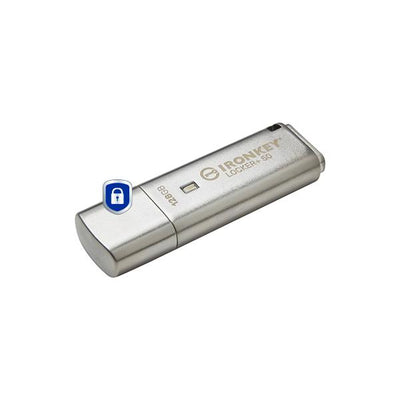 Kingston Technology IronKey 128GB IKLP50 AES USB, w/256bit Encryption (128GB USB 3.2 IRONKEY LOCKER+50 - AES USB W/256BIT ENCRYPTION)