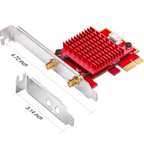 CUDY WE3000S - ADATTATORE DI RETE AX5400 WI-FI 6E PCI EXPRESS