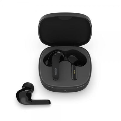 Belkin SOUNDFORM Flow Auricolare Wireless In-ear Musica e Chiamate USB tipo-C Bluetooth Nero (SOUNDFORM TWS EARBUDS BLACK)
