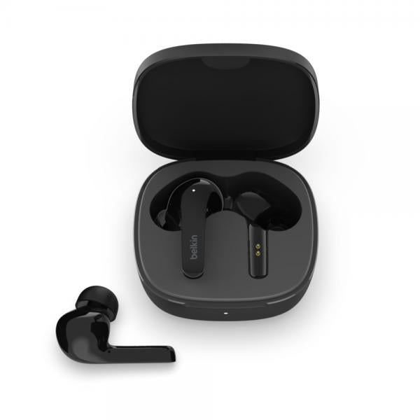 Belkin SOUNDFORM Flow Auricolare Wireless In-ear Musica e Chiamate USB tipo-C Bluetooth Nero (SOUNDFORM TWS EARBUDS BLACK)