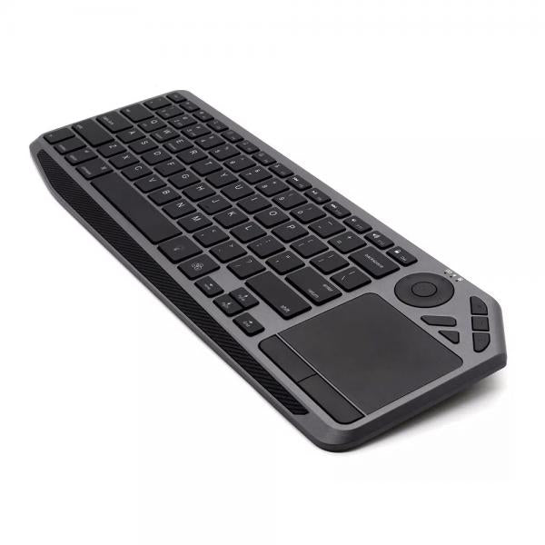 Tastiera Wireless Dual Mode Bluetooth & 2.4G per Smart TV Retroilluminata con Touchpad