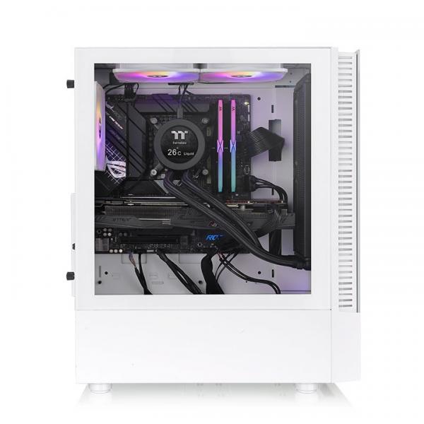 Case PC - THERMALTAKE - View 200 TG ARGB Snow (Bianco) - Tower medio - Formato ATX