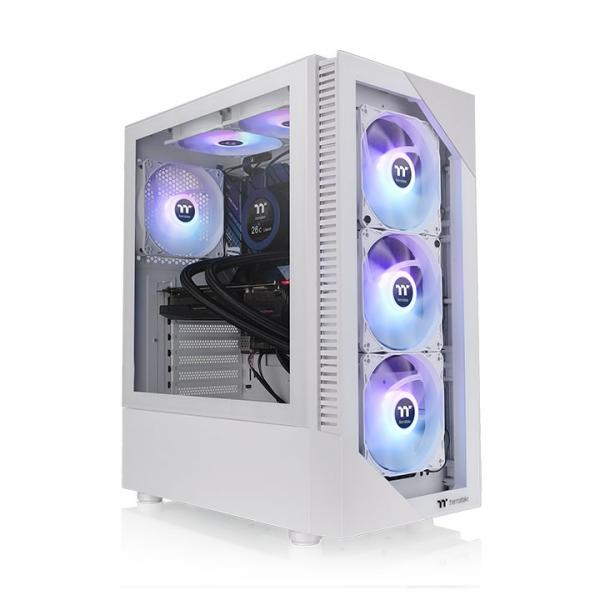 Case PC - THERMALTAKE - View 200 TG ARGB Snow (Bianco) - Tower medio - Formato ATX