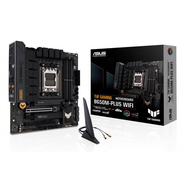 ASUS MB AMD B650, TUF GAMING B650M-PLUS WIFI, AM5, 90MB1BF0-M0EAY0