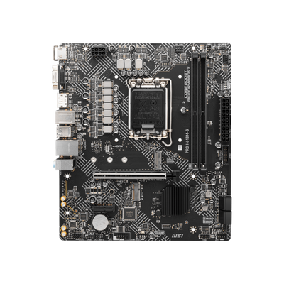 MSI PRO H610M-G - scheda madre - micro ATX - socket LGA1700 - chipset H610 - USB 3.2 Gen 1 - Gigabit LAN - grafica integrata (CPU richiesta)