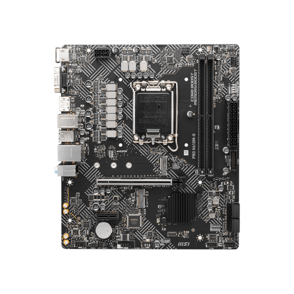 MSI PRO H610M-G - scheda madre - micro ATX - socket LGA1700 - chipset H610 - USB 3.2 Gen 1 - Gigabit LAN - grafica integrata (CPU richiesta)