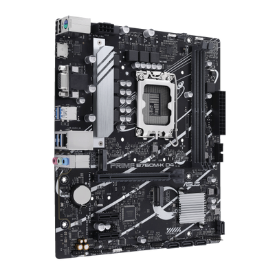 Scheda madre Asus Prime B760M-K D4 - Supporto processori Intel Socket 1700 12th Gen Intel Core - Ram 2x DDR4 - Hdmi, Vga - RAID 0,1,5,10 - 8x Usb3.2 / 2x Usb2.0 - GLan - Audio HD - Micro-ATX