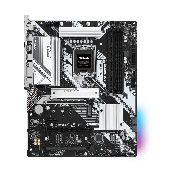 Asrock Mb 1700 12/13gen. B760 Pro Rs/d4 4xddr4 4xsata M.2 Rgb Hdmi/dp