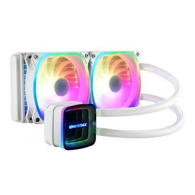 Enermax ELC-AQFA240-SQA-W sistema di raffreddamento per computer Processore Kit di raffreddamento a liquido 12 cm Bianco 1 pz (WAK Enermax Aquafusion ADV Wasserk?hle)