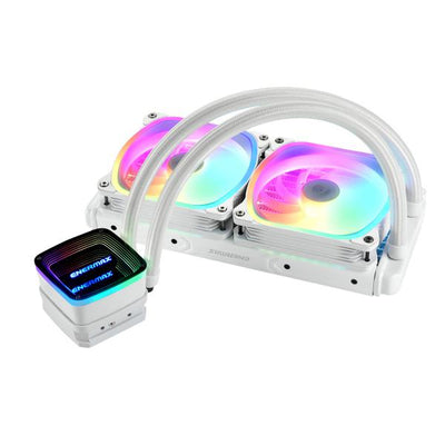 Enermax ELC-AQFA240-SQA-W sistema di raffreddamento per computer Processore Kit di raffreddamento a liquido 12 cm Bianco 1 pz (WAK Enermax Aquafusion ADV Wasserk?hle)