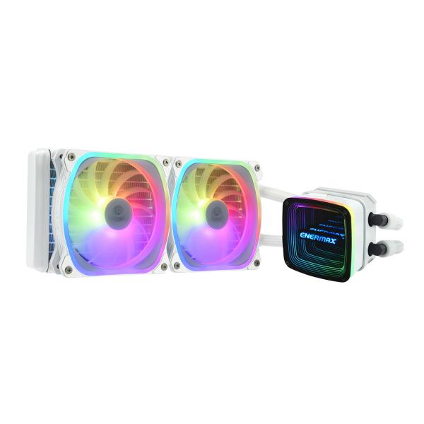 Enermax ELC-AQFA240-SQA-W sistema di raffreddamento per computer Processore Kit di raffreddamento a liquido 12 cm Bianco 1 pz (WAK Enermax Aquafusion ADV Wasserk?hle)