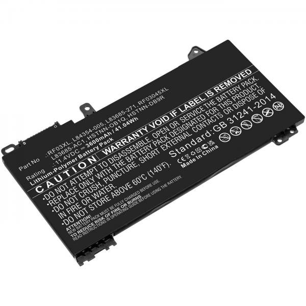 CoreParts MBXHP-BA0308 ricambio per laptop Batteria (Battery 41.04Wh Li-Polymer - 11.4V 3600mAh, Black for HP - Notebook, Laptop - Warranty: 12M)