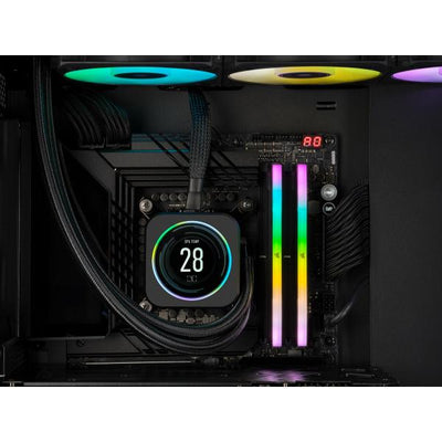 CORSAIR RAM VENGEANCE RGB DDR5 32GB 2X16GB DDR5 6000 PC5-48000 C36 1.4V INTEL XMP MEMORY - BLACK