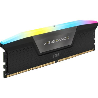 CORSAIR RAM VENGEANCE RGB DDR5 32GB 2X16GB DDR5 6000 PC5-48000 C36 1.4V INTEL XMP MEMORY - BLACK