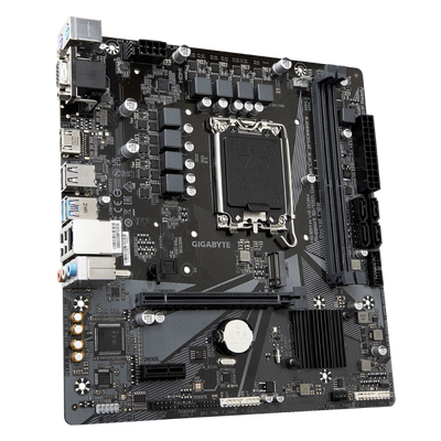 GIGABYTE H610M H V2 DDR4 Scheda madre - Supporta processori Intel Core 14th CPUs, 6+1+1 Hybrid Digital VRM, up to 3200MHz DDR4 [OC], 1xPCIe 3.0 M.2, GbE LAN, USB 3.2 Gen 1 (Gigabyte H610M H V2 DDR4 -