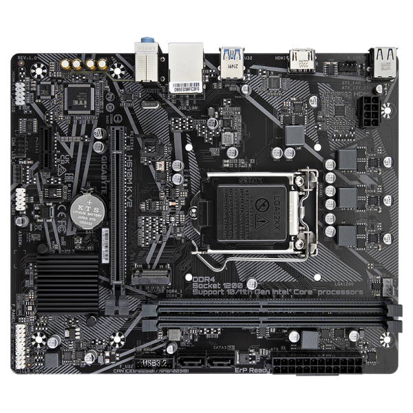 Gigabyte Mb 1200 10/11 Gen. H510m K V2 2xddr4 2xsata M.2 Hdmi