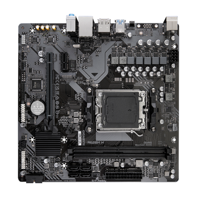 Gigabyte A620M H - scheda madre - micro ATX - Socket AM5 - chipset AMD A620 - USB 3.2 Gen 1, USB-C 3.2 Gen 1 - Gigabit LAN - grafica integrata (CPU richiesta)