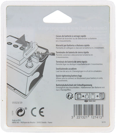Cartec 2 Alette batteria a sgancio rapido (+ e -