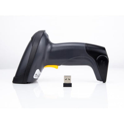 Drahtloser 1d Laser-barcodescanner - Mit Stnder - Tragbares Barcodelesegert - 1d - Led - Codabar - Code 11 - Code 128 - Code 39 - Code 93 - Ean 128 - Ean-13 - Ean-8 - Gs1 Databar - Isbn - Issn,... -