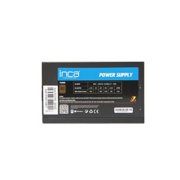 Inca IPS-075PB alimentatore per computer 750 W 20+4 pin ATX ATX Nero (INCA Netzteil IPS-075PB 750W 80+Bronze)
