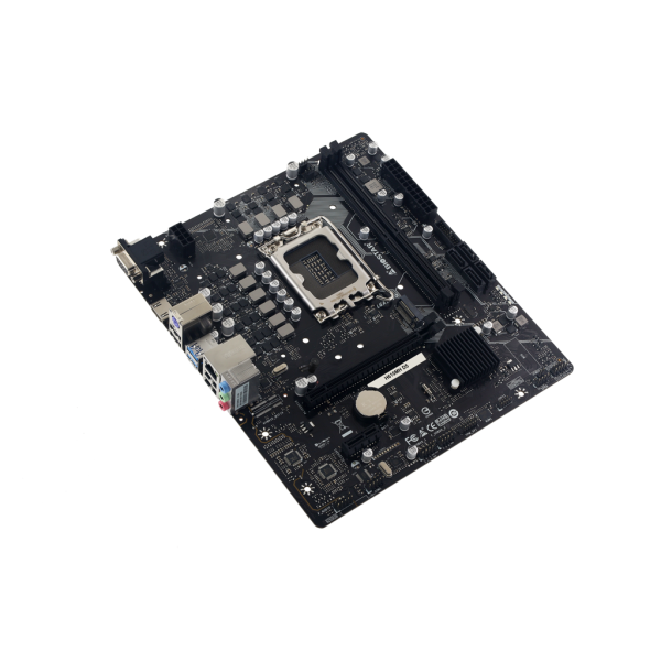 Scheda madre Biostar H610MH D5 - Supporto processori Intel Socket 1700 12th e 13th e 14th Gen Intel Core - Ram 2x DDR5 - Hdmi, D-Sub (Vga) - 8x Usb3.2 / 6x Usb2.0 - GLan - Audio HD - Micro-ATX