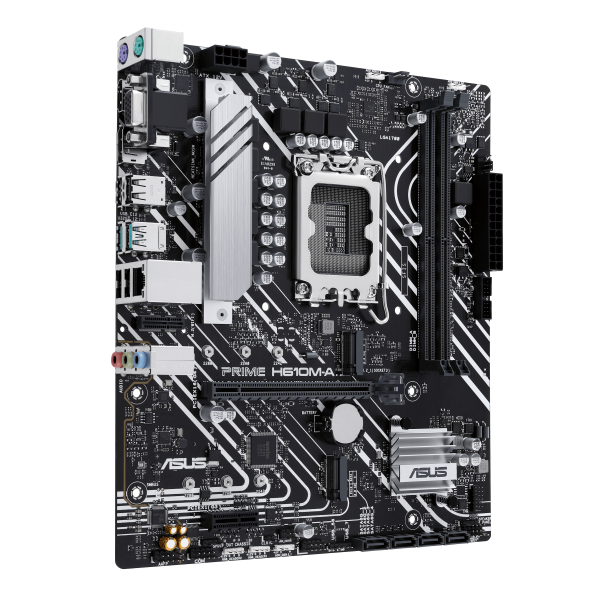 ASUS MB H610, PRIME H610M-A-CSM, LGA1700, DDR5, DUAL M2, 90MB1G20-M0EAYC