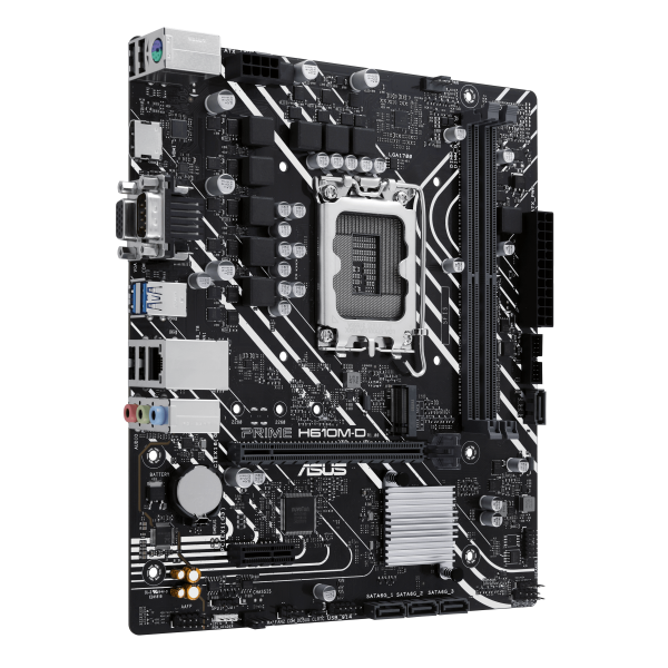 ASUS MB H610, PRIME H610M-D, LGA 1700, 2DDR5, M.2, HDMI/VGA/COM, 4SATA, 90MB1G80-M0EAY0