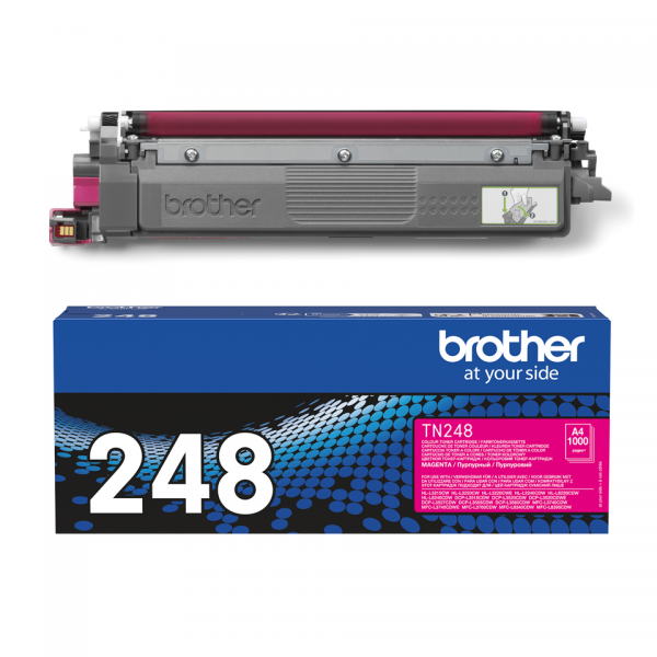 Toner Tn-248m Magenta 1000pp X Hl-l3220 Hl-l3240 Dcp-l3560 Mfc-l3740 Mfc-l3760 Hl-l8230 Mfc-l8340 Hl-l8240 Mfc-l8390