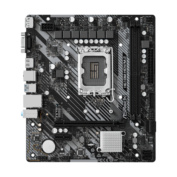 ASROCK MB INTEL H610/2DDR4/4SATA3