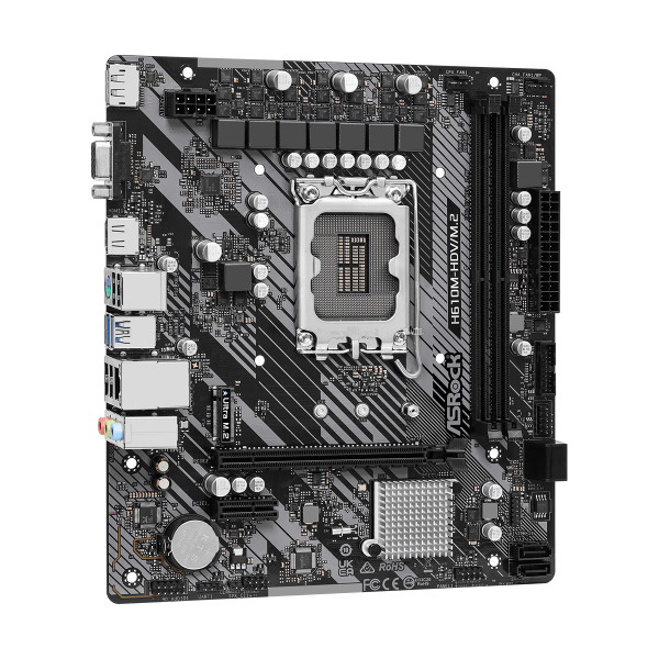 ASROCK MB INTEL H610/2DDR4/4SATA3
