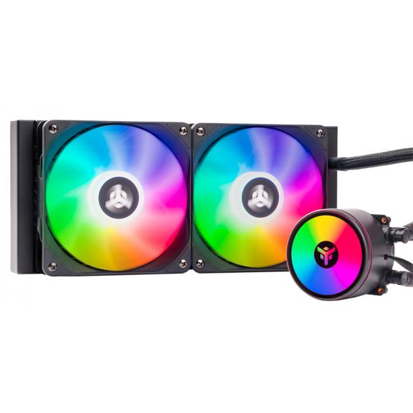 COOLER ITEK " EVOLIQ 240 V2 ARGB" 240MM (RAFF. A LIQUIDO) ARGB TRAMITE CONTROLLER O MB, PWM, SKT UNIVERSALE - ITLCEVOA240V2