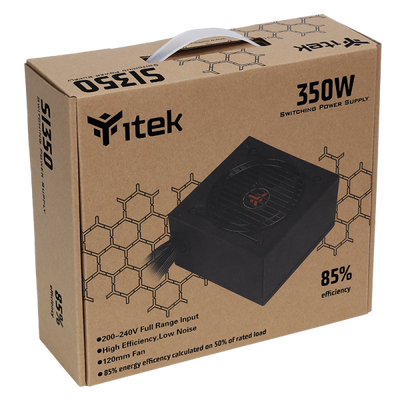 ITEK ALIMENTATORE SI350 - 350W, EFFICIENZA 80+, PFC ATTIVO