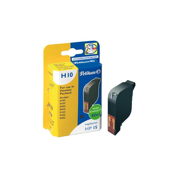 Pelikan Inkjet Cartridge H10 replaces HP 15, black, 42 ml cartuccia d\&
