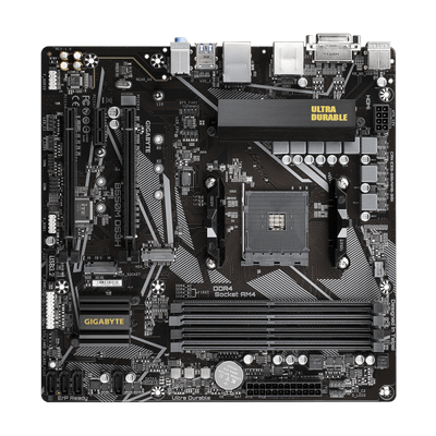 Gigabyte B550M DS3H - 1.0 - scheda madre - micro ATX - Socket AM4 - Chipset AMD B550 - USB 3.2 Gen 1 - Gigabit LAN - grafica integrata (CPU richiesta)
