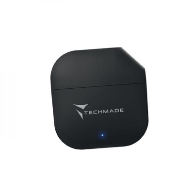 Cuffia Auricolare Wireless Techmade TM-Xm201 - Senza Filo Con Box Di Ricarica - Black - Auricolari IN-Ear Senza Fili Bluetooth - Nero