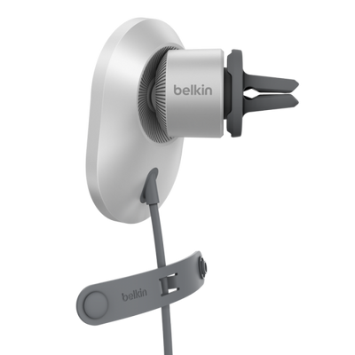 Supporto da auto Belkin per ricarica induttiva - magnetico con alimentatore per auto Qi2 +