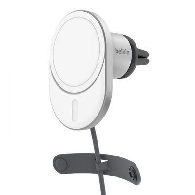 Supporto da auto Belkin per ricarica induttiva - magnetico con alimentatore per auto Qi2 +