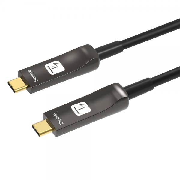 Cavo Audio/Video Ottico Attivo USB-C M/M AOC Fibra Ottica 4K 10m