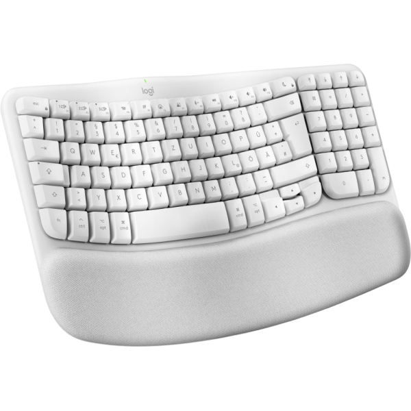 Logitech Wave Keys for Mac tastiera Casa/ufficio Bluetooth QWERTZ Tedesco Bianco