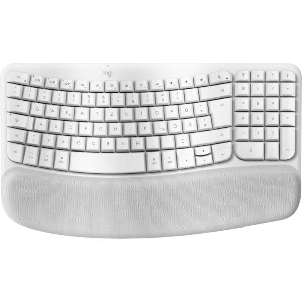 Logitech Wave Keys for Mac tastiera Casa/ufficio Bluetooth QWERTZ Tedesco Bianco