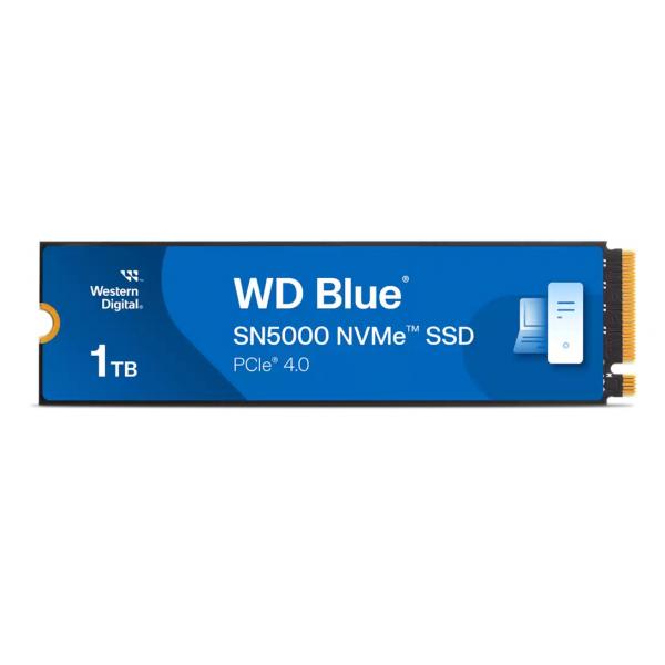 WD Blue SN5000 WDS100T4B0E - SSD - 1 TB - interno - M.2 2280 - PCIe 4.0 x4 (NVMe)