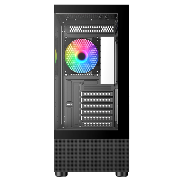 ITEK CASE SHOWBUI 33B, GAMING TOWER ATX, 12CM ARGB FAN, USB3, SIDE FRONT PANEL TEMP GLASS
